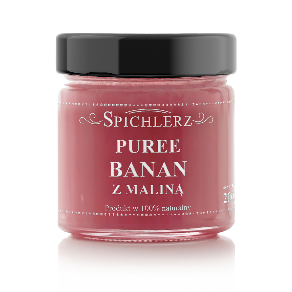 Puree Banan z maliną| Banana with raspberry 200g
